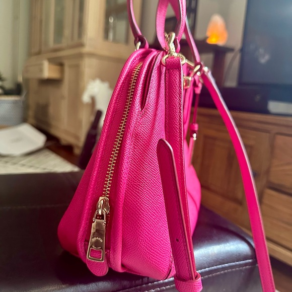 COACH | Prince Street Mini Satchel w/ Crossbody Strap in Pink Ruby - Picture 15 of 16